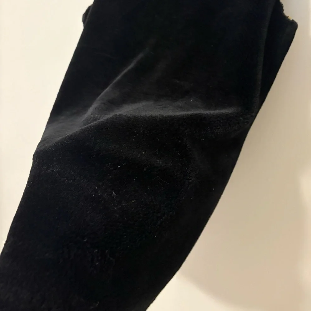 Women's black velvet vest S - Picture 5 of 10